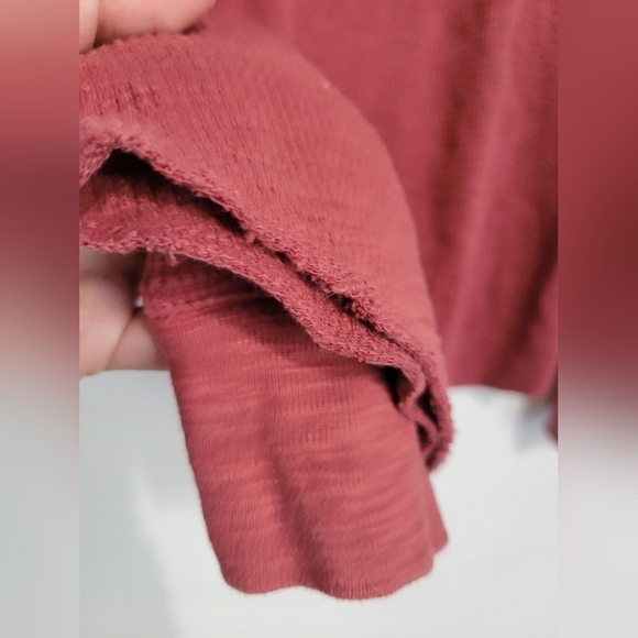 Lucky Brand Men's Henley Waffle-Knit Cotton Thermal Tee Size XL Red - Picture 4 of 10